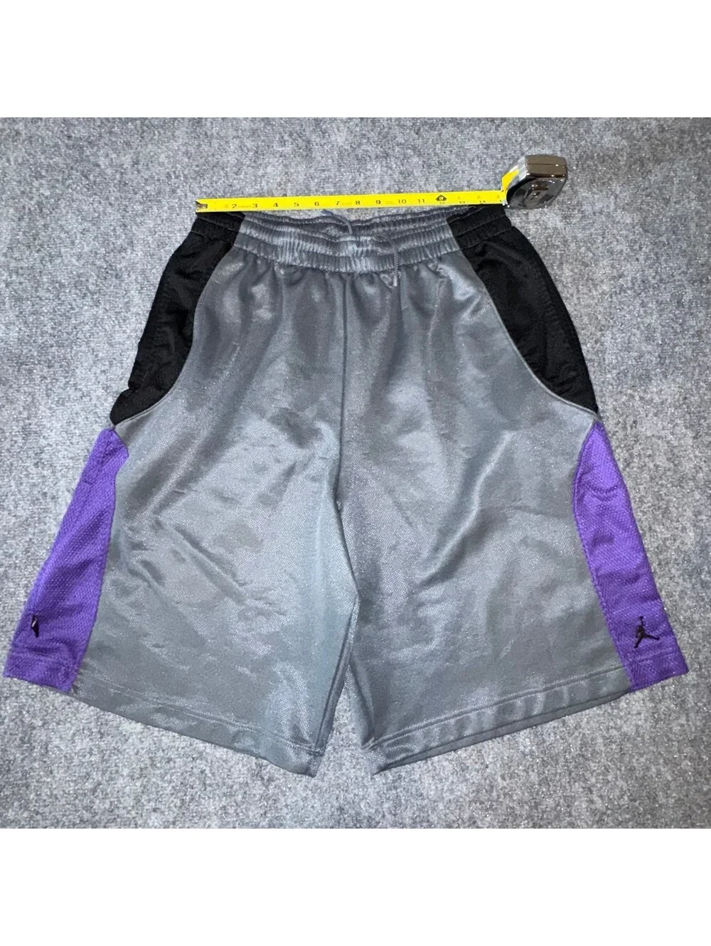 Nike Air Jordan Grail Purple Accent Baggy Hoop Shorts Mens LG Vtg y2k 90s Rare
